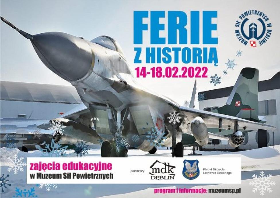 "Ferie z Historią" w Muzeum Sił Powietrznych w Dęblinie (fot. muzeumsp.pl)