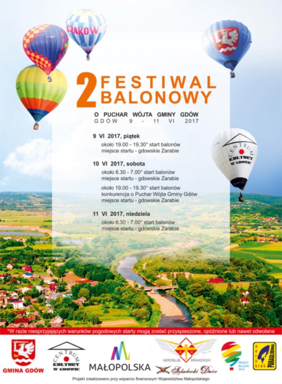 2 Festiwal Balonowy o Puchar Wójta Gminy Gdów (fot. aeroklubkrakowski.pl)