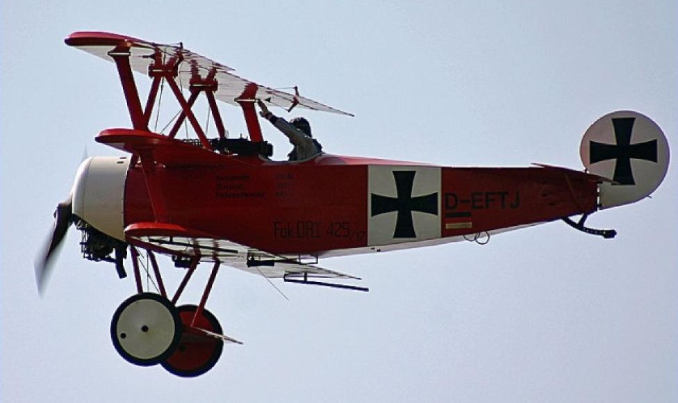 Fokker Dr.I (fot. J.Klank/CC BY 3.0/Wikimedia Commons)