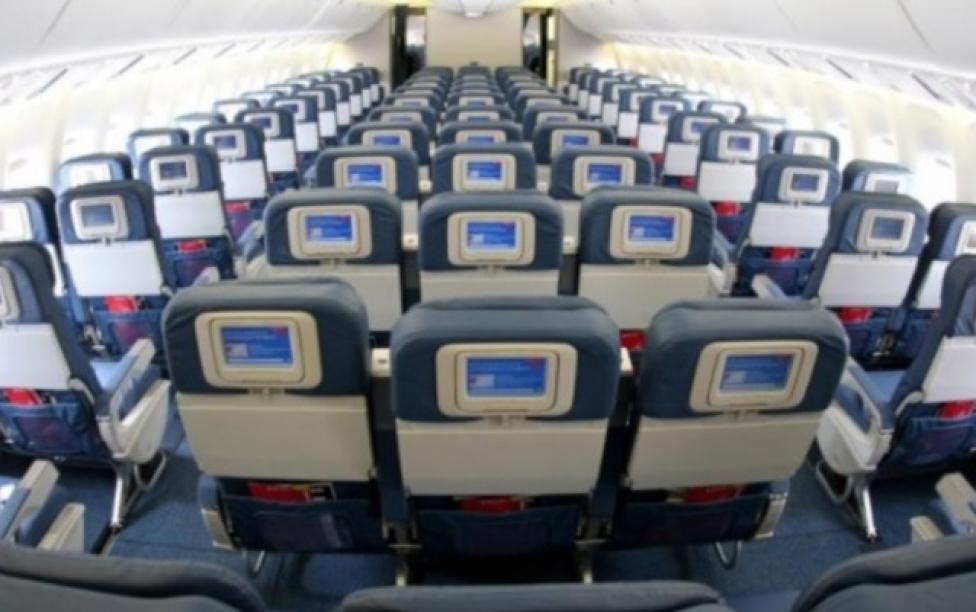 Fotele w samolocie pasażerskim