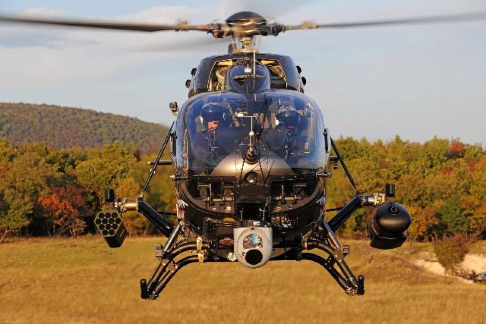Śmigłowiec H145M wraz z demonstratorem HForce (fot. Airbus Helicopters)
