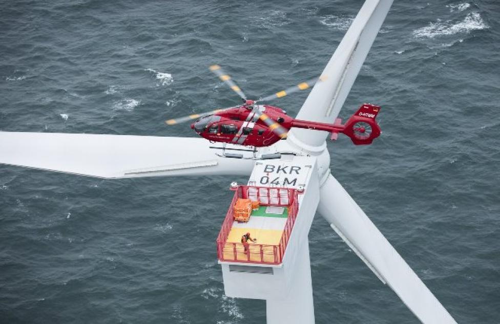H145 do obsługi morskich farm wiatrowych (fot. HTM-Helicopters)