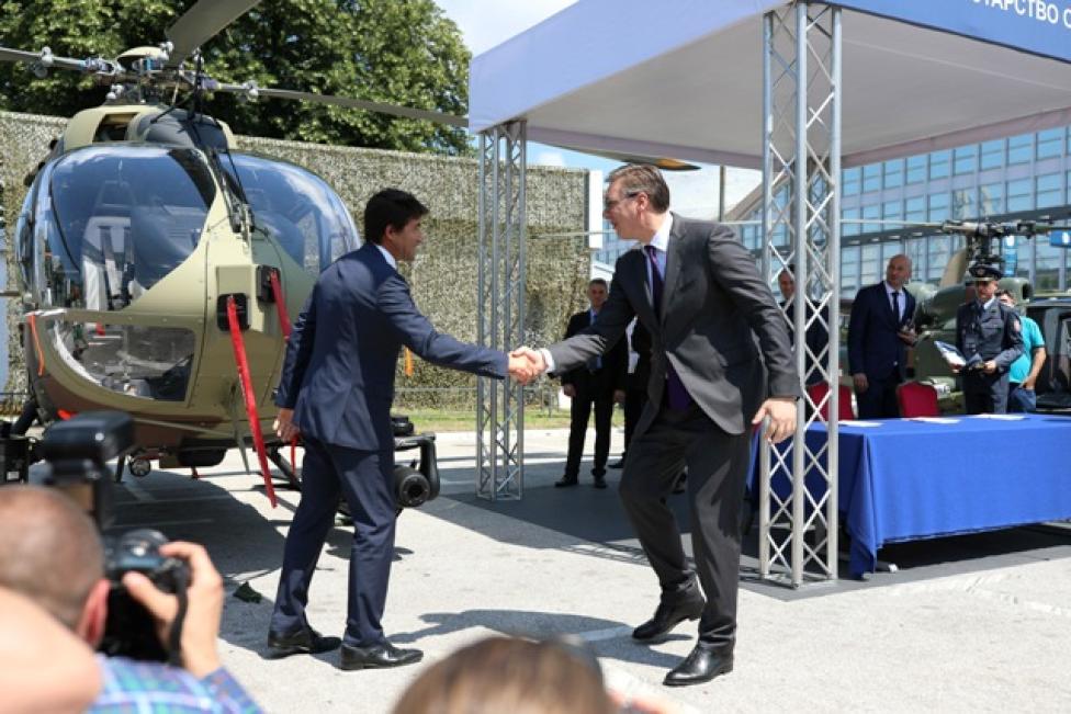 Serbia odebrała pierwszy śmigłowiec H145M (fot. Airbus Helicopters)