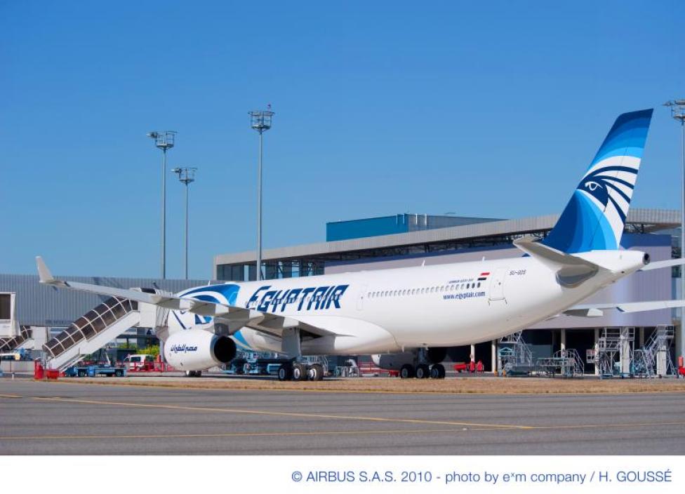 Airbus w barwach EgyptAir 