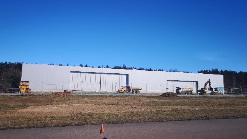 Hangar dla samolotów General Aviation na gdańskim lotnisku - budowa (fot. airport.gdansk.pl)
