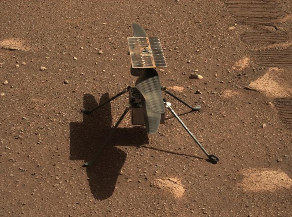 Ingenuity na Marsie (fot. NASA/JPL-Caltech/ASU)