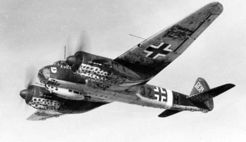 Samolot bombowy Junkers Ju-88 w barwach Luftwaffe (fot. Bundesarchiv/CC-BY-SA 3.0/Wikimedia Commons)
