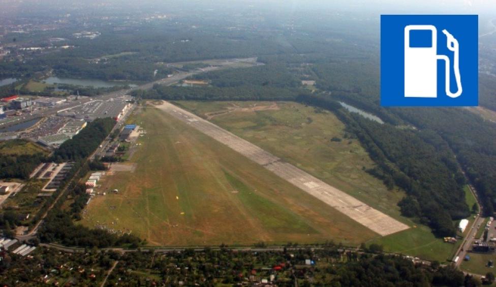 Lotnisko Katowice-Muchowiec - paliwo dostępne (fot. Bogusław S. Kafarski)