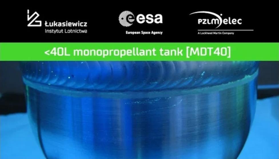 Łukasiewicz – Instytut Lotnictwa rozpoczął realizację projektu <40L monopropellant tank [MDT40] (fot. ilot.edu.pl)