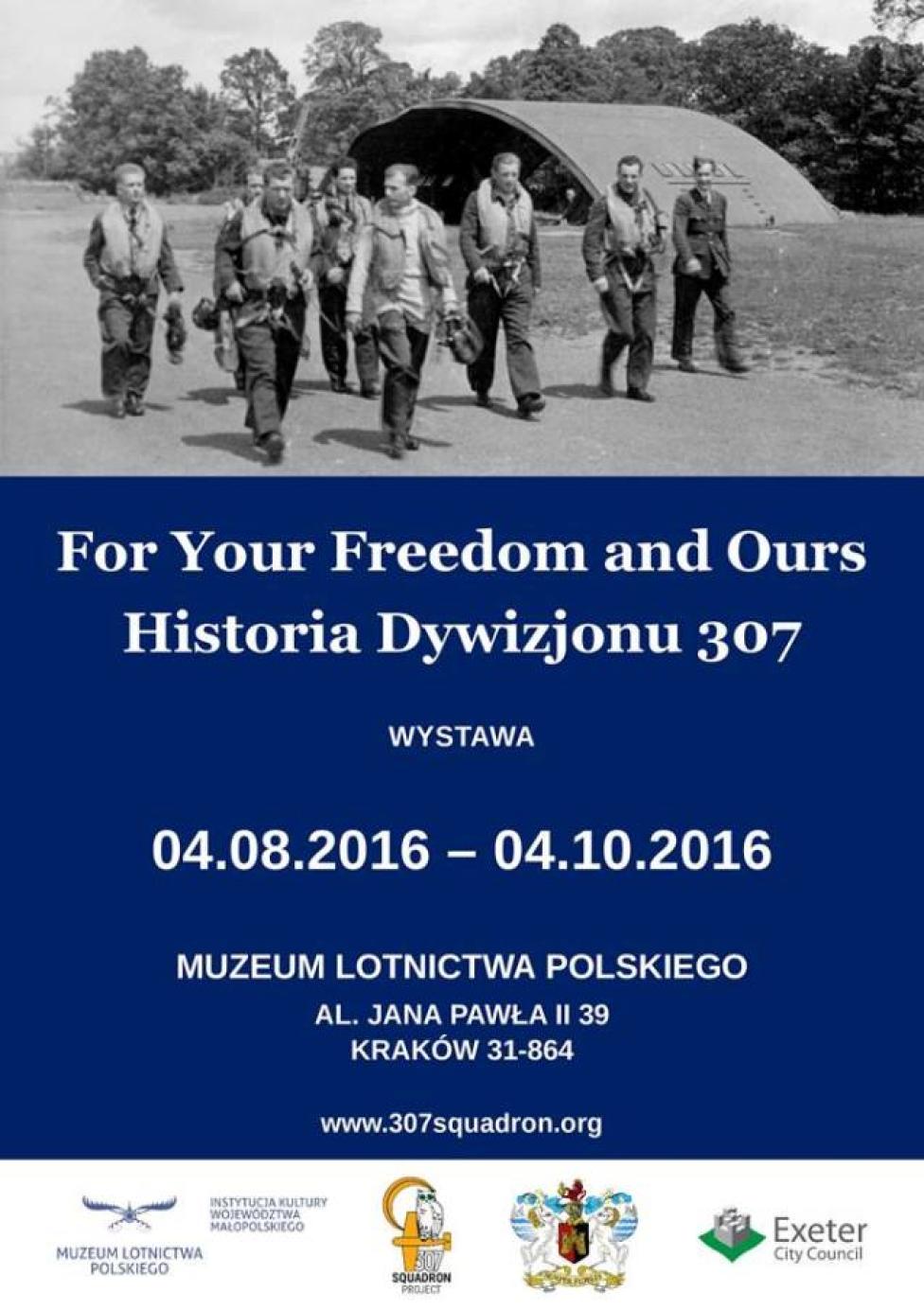 For Your Freedom and Ours. Historia Dywizjonu 307 – wystawa w MLP (fot. muzeumlotnictwa.pl)