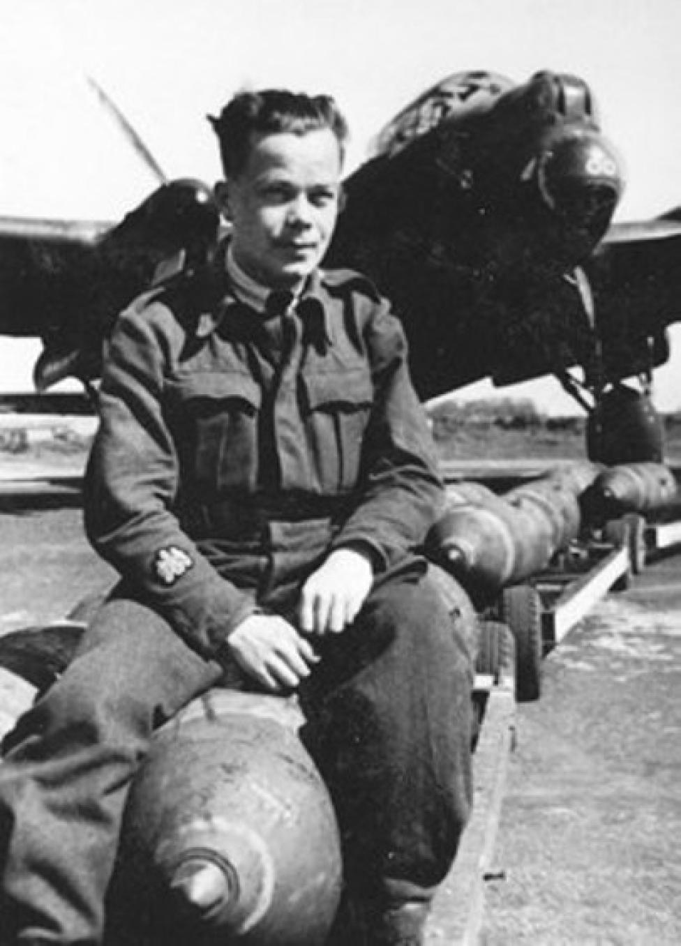 Major Czesław Blicharski był ostatnim lotnikiem 300 Dywizjonu Bombowego (fot. Karol Kubiak / Aircrew Remembered)