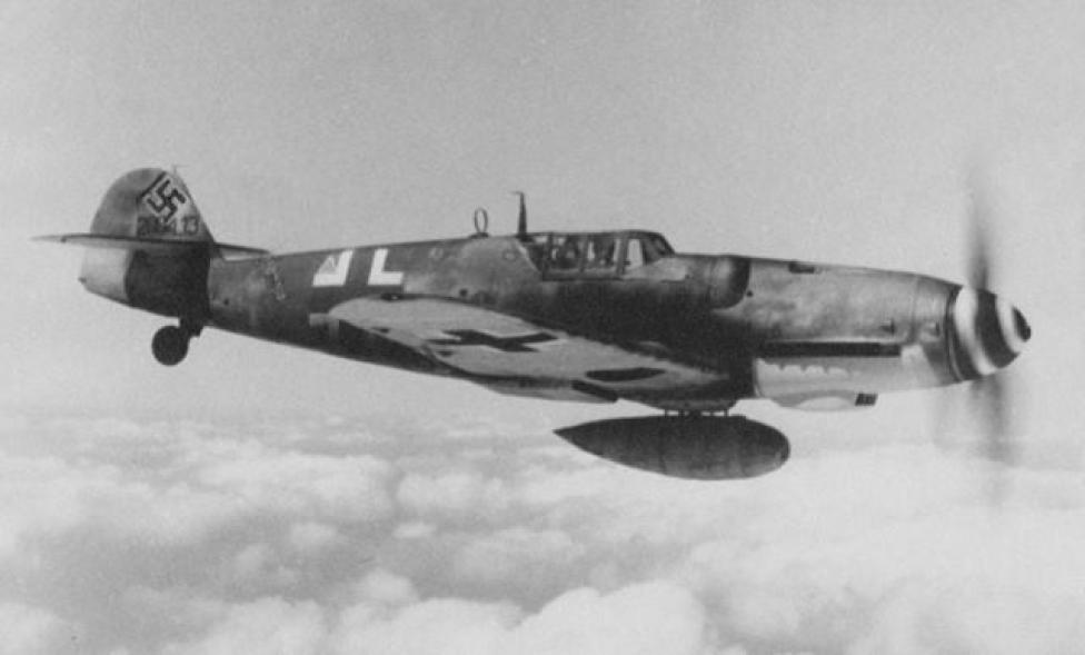 Messerschmitt Bf-109 G8 w locie (fot. Śląska Grupa Eksploracyjna)
