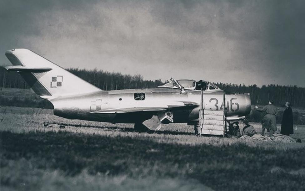 MiG-15bis, którym ppor. pil. Franciszek Jarecki uciekł do Danii (fot. polska-zbrojna.pl)