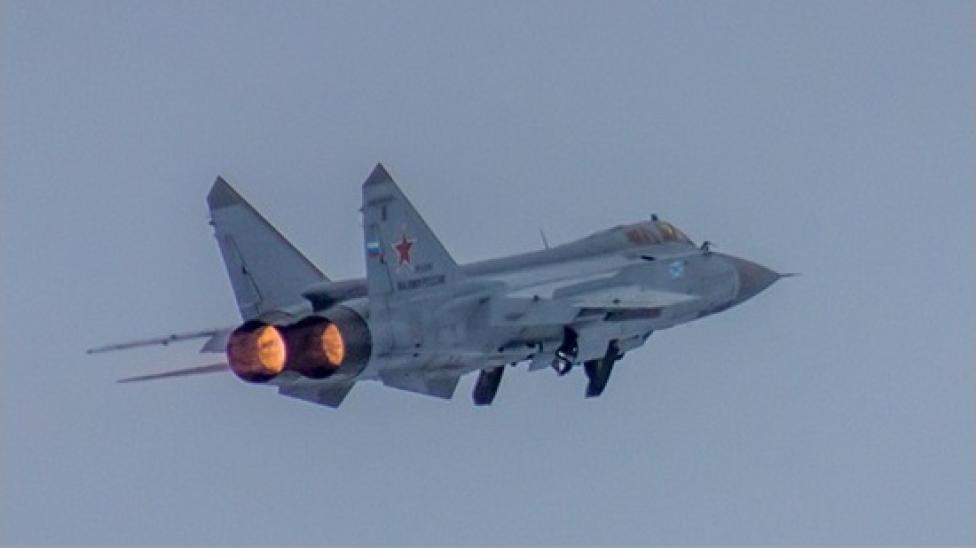 MiG-31BM w locie (fot. Ministerstwo Obrony Rosji)