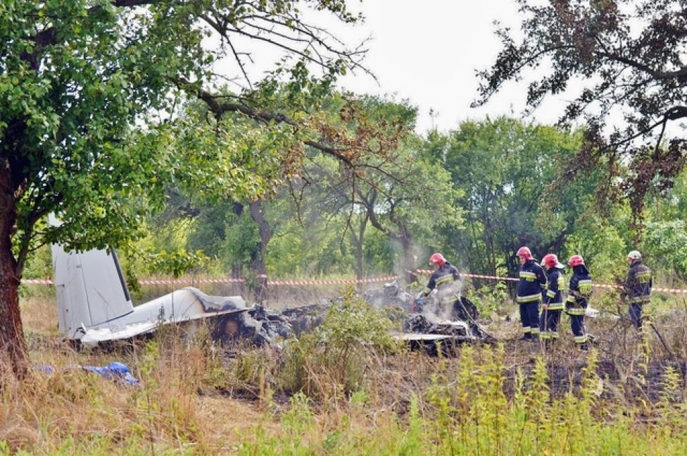 Miejsce katastrofy Pipera PA-31 w pobliżu Topolowa, fot. Leszek Foss, czestochowa998.pl