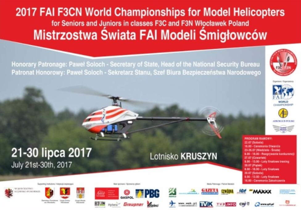 Mistrzostwa Świata FAI Modeli Śmigłowców dla Seniorów i Juniorów we Włocławku (fot. Aeroklub Włocławski)