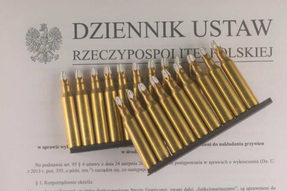 Naboje ujawnione przez straż graniczną w bagażu podręcznym (fot. karpacki.strazgraniczna.pl)