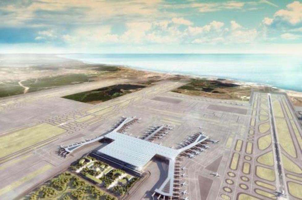 Nowe lotnisko w Stambule. Widok z lotu ptaka (fot. AECOM)