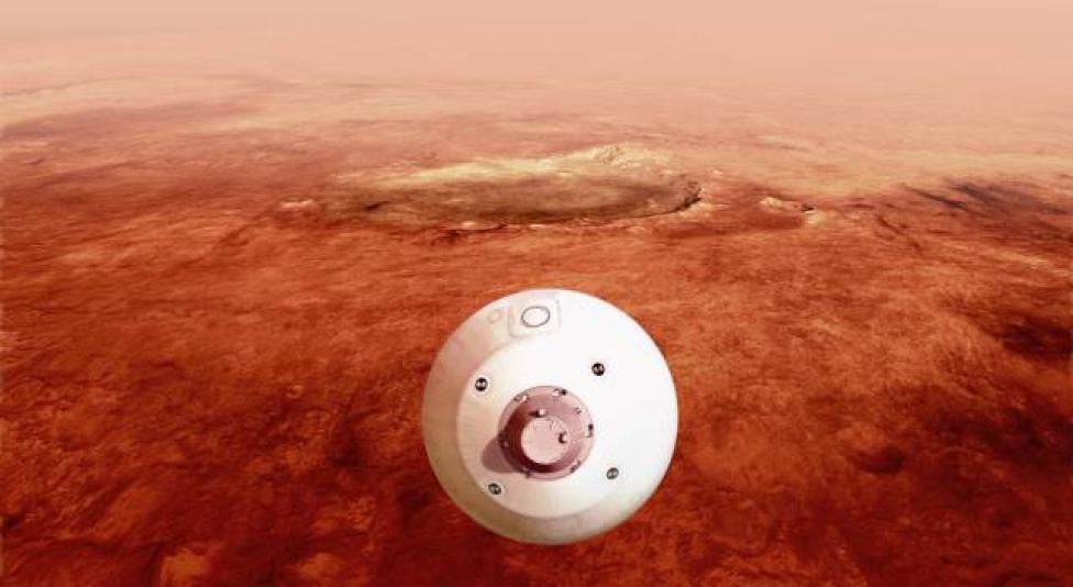 Perseverance NASA kieruje się w stronę powierzchni Marsa (fot. NASA/JPL-Caltech)