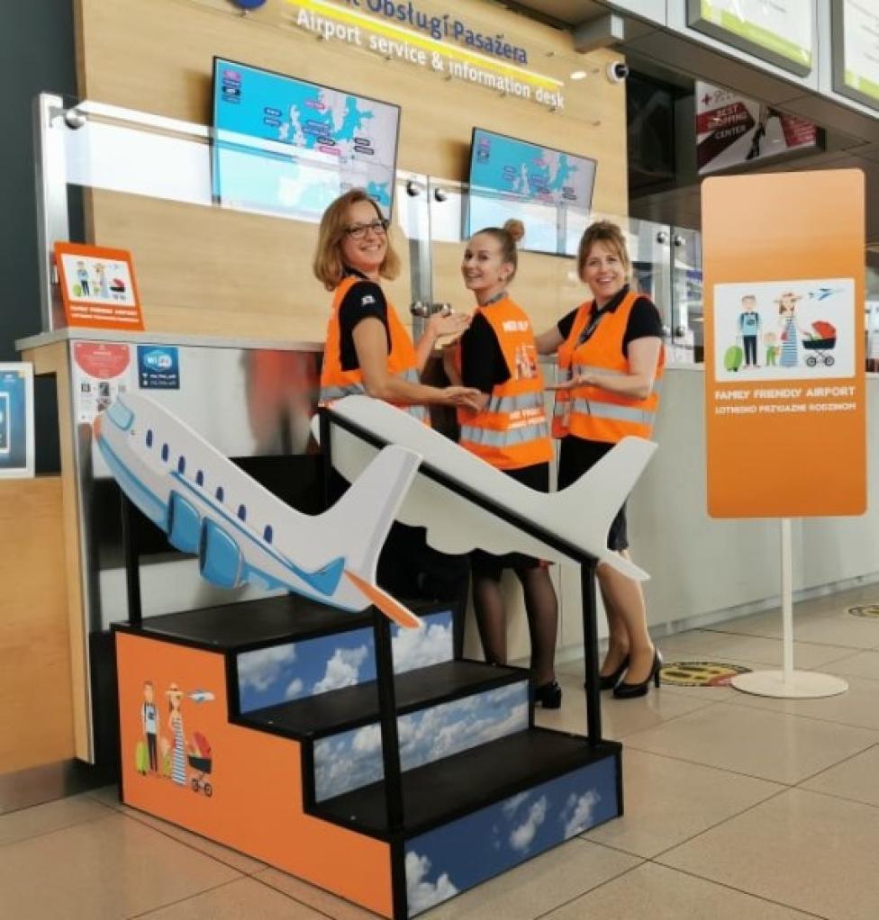 Personel programu „Lotnisko przyjazne rodzinie” (fot. Port Lotniczy Rzeszów-Jasionka)