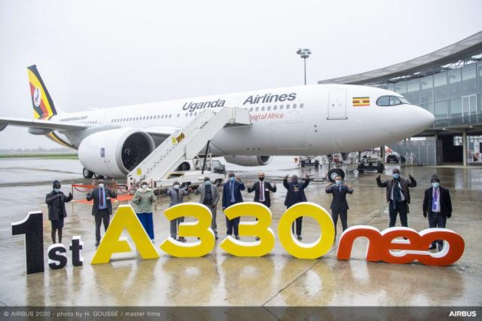Pierwszy A330neo odebrany przez Uganda Airlines (fot. Airbus)