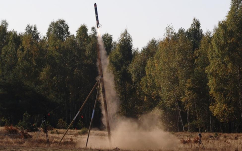 Pierwszy na świecie start rakiety napędzanej silnikiem detonacyjnym (fot. ilot.lukasiewicz.gov.pl)