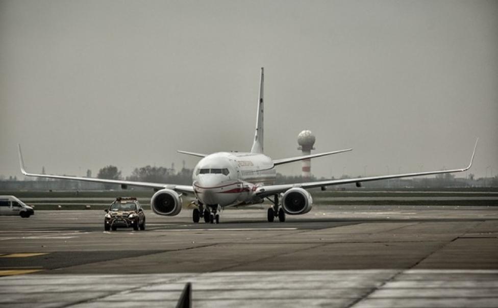 Pierwszy z trzech Boeingów 737-800, które mają służyć do przewozu najważniejszych osób w państwie (fot. Michał Niwicz)