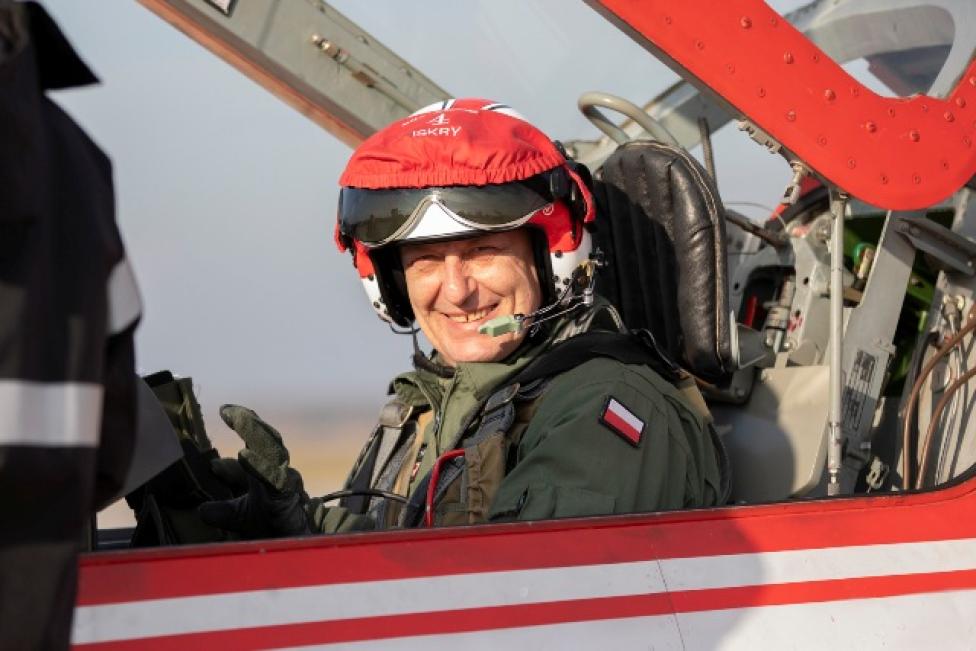 Płk pil. Artur Kałko w samolocie TS-11 Iskra (fot. LAW)