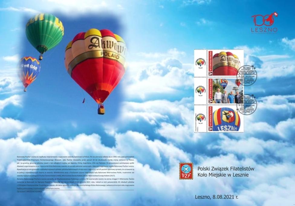 Poczta Balonowa z okazji 30. Balonowego Pucharu Leszna i 5. Balonowych Mistrzostw Świata Juniorów (fot. kzp.pl)