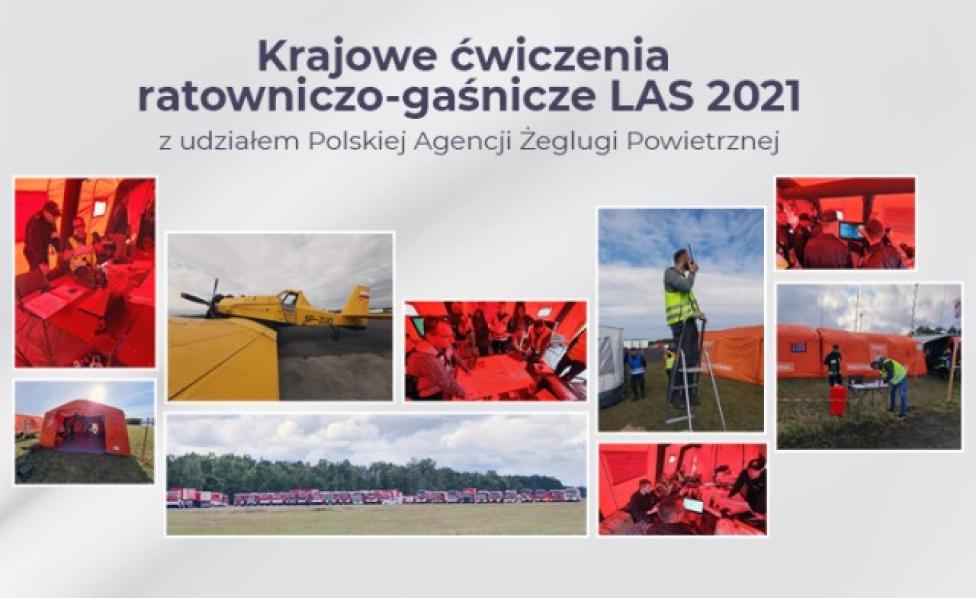 Polska Agencja Żeglugi Powietrznej wzięła udział w krajowych ćwiczeniach ratowniczo gaśniczych LAS 2021 (fot. PAŻP)