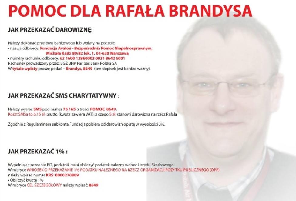 Pomoc dla Rafała Brandysa