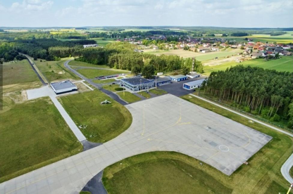 Port Lotniczy Zielona Góra - widok z góry (fot. airport.lubuskie.pl)