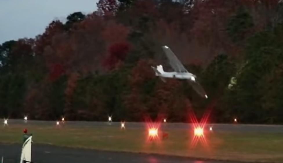 Wypadek Cessny 172 Skyhawk, fot. Youtube