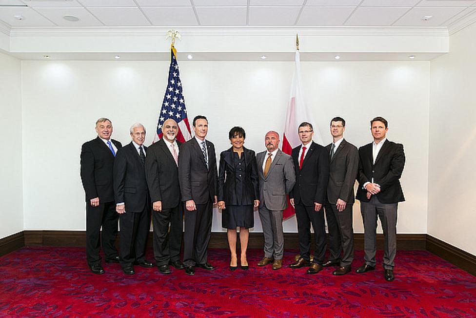 Przedstawiciele PZL Mielec na spotkaniu z sekretarz handlu USA 