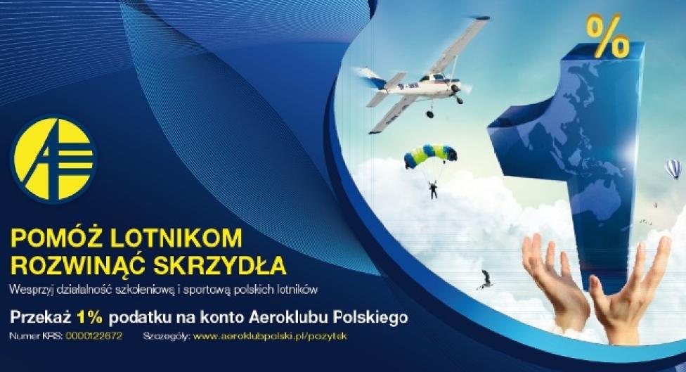 Przekaż 1% podatku poprzez Aeroklub Polski (fot. aeroklub-polski.pl)