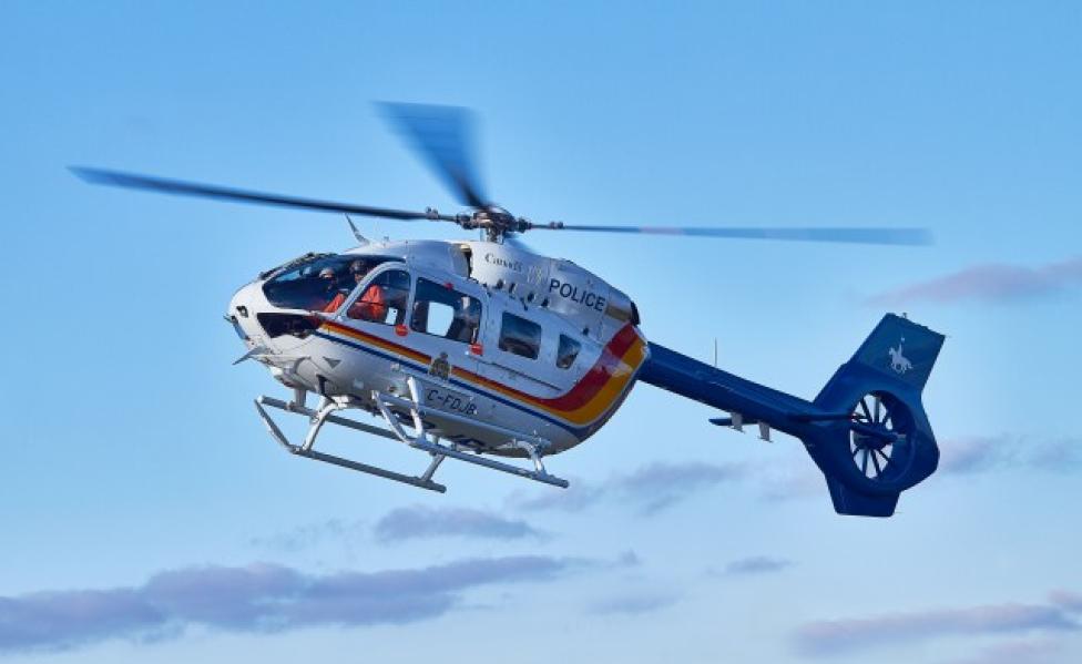 Śmigłowiec H145 Królewskiej Kanadyjskiej Policji Konnej (fot. Airbus Helicopters)