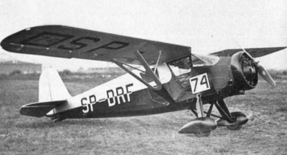 Samolot zawodniczy RWD-9, nr rej. SP-DRF (fot. archiwum samolotypolskie.pl)