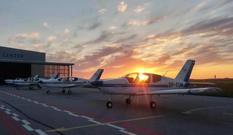 Samoloty należące do Ośrodka Kształcenia Lotniczego Politechniki Rzeszowskiej (fot. R.Dworak)