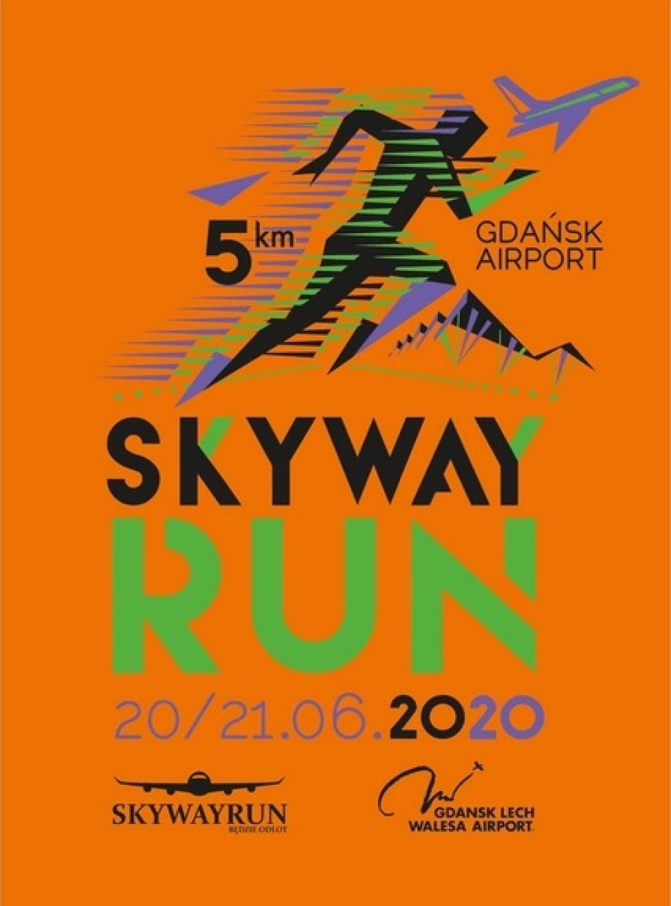 Skywayrun Gdańsk Airport 2020 - plakat (fot. skywayrun.pl)