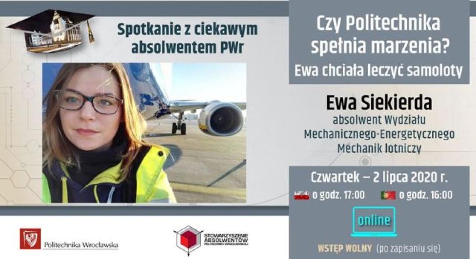 Spotkanie z ciekawym absolwentem: Ewa Siekierda (fot. Akademicki Klub Lotniczy PWr)