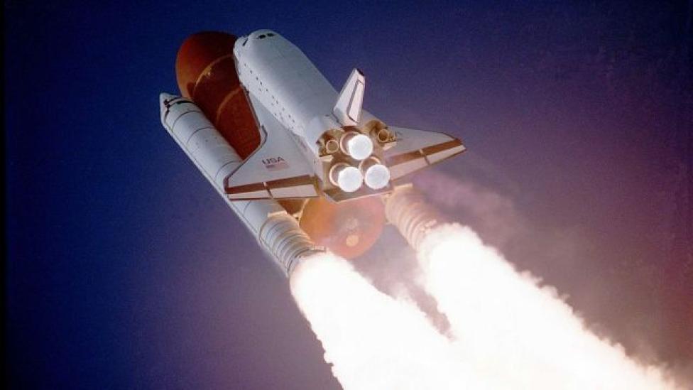 Start promu Atlantis w misji STS-27 (fot. NASA/Domena publiczna/Wikimedia Commons)
