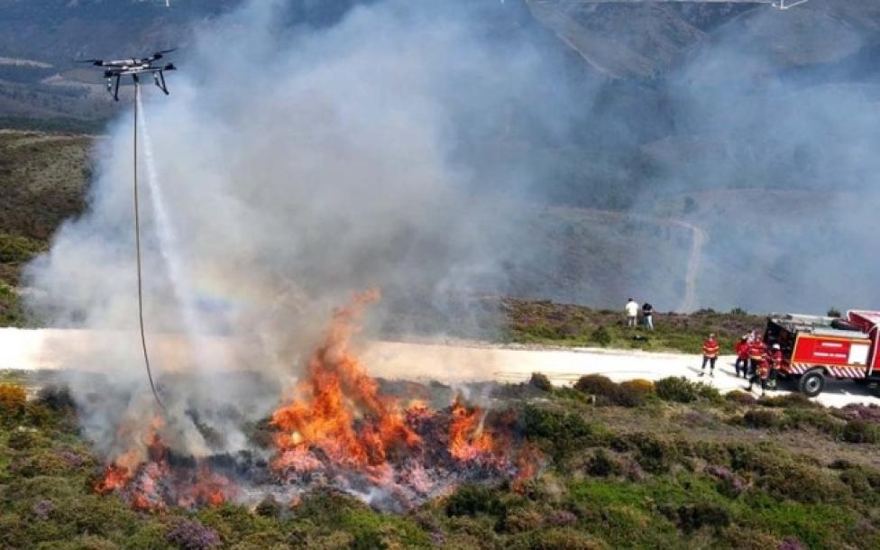 Straż pożarna Portugalii używa dronów w walce z pożarami lasów (fot. bombeiros.pt)
