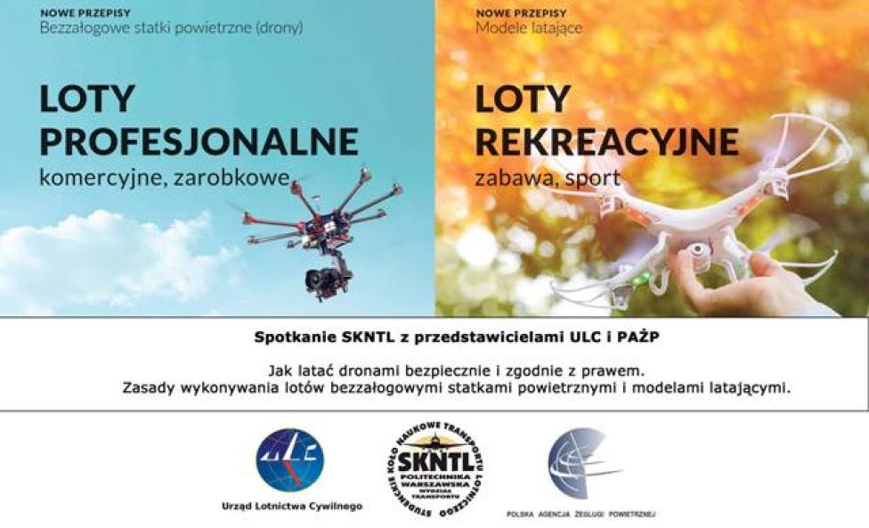 Świat dronów – spotkanie SKNTL z przedstawicielami ULC i PAŻP (fot. SKNTL)