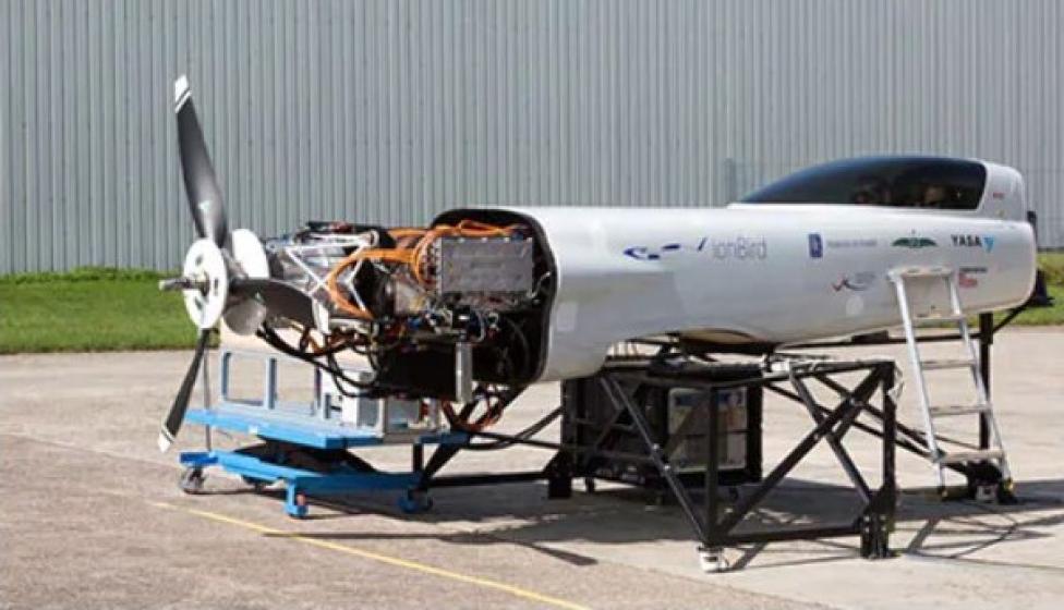 Testowy kadłub samolotu zwany „ionBird” (fot. Rolls-Royce)