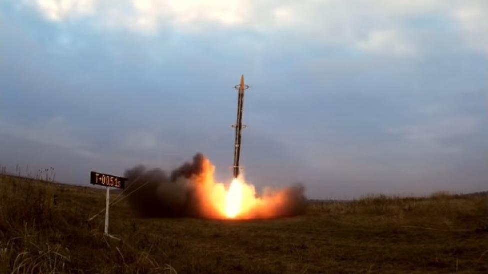 Udany lot prototypu polskiej rakiety suborbitalnej (fot. kadr z filmu SpaceForest)