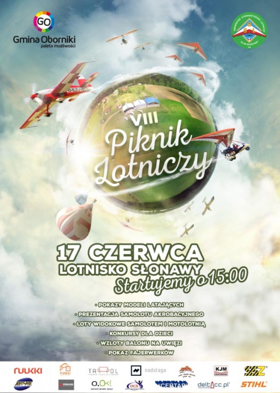 VIII Piknik Lotniczy na lądowisku Słonawy (fot. osl-oborniki.info)