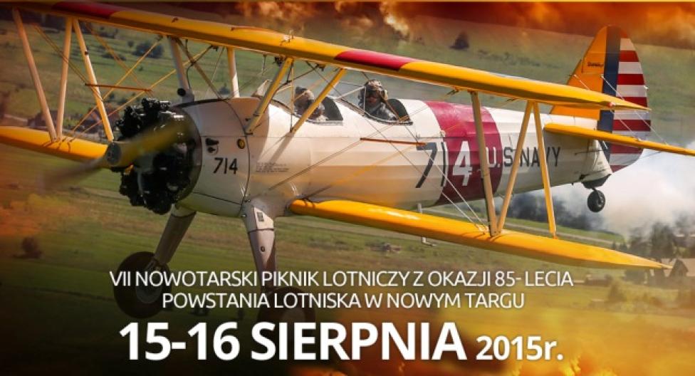 VII Nowotarski Piknik Lotniczy na 85-lecie powstania lotniska (fot. aeroklub.nowytarg.pl)