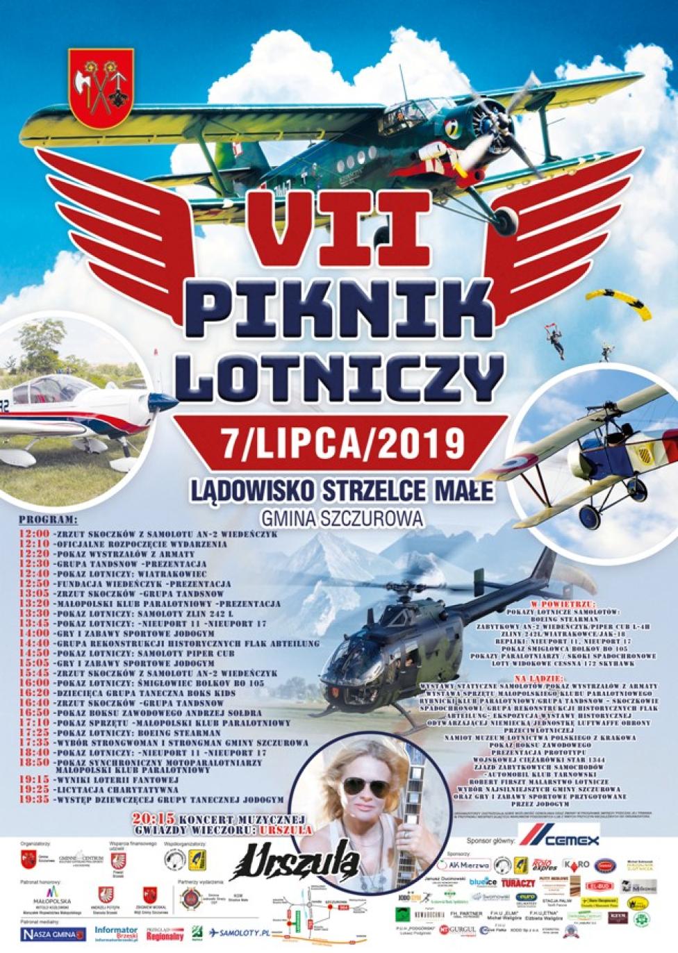 VII Piknik Lotniczy w Strzelcach Małych (fot. gck-szczurowa.pl)