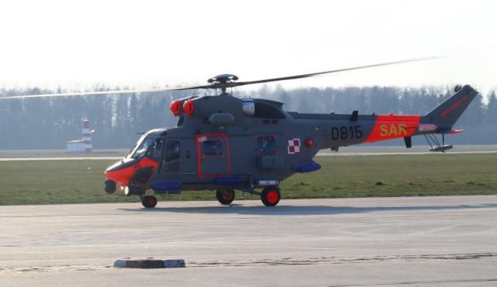 W-3WARM Anakonda na lotnisku w Darłowie (fot. kmdr ppor. Marcin Braszak)