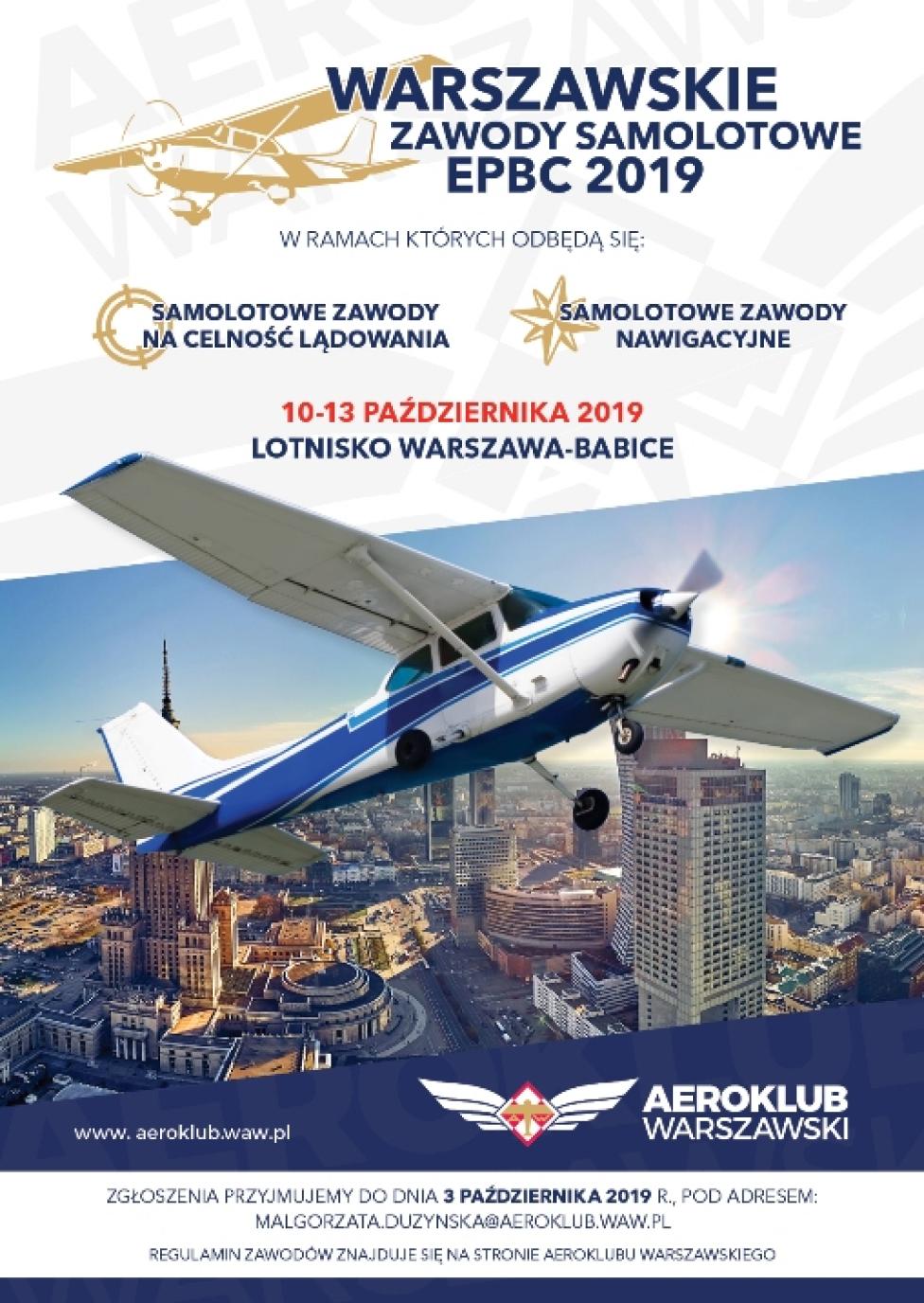 Warszawskie Zawody Samolotowe EPBC 2019 (fot. aeroklub.waw.pl)